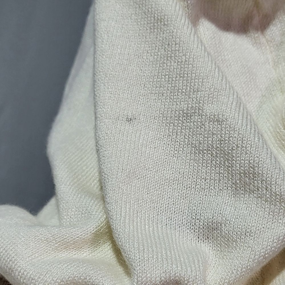 Members Mark Women's Ivory Cream Cashmere Blend Pullover Hoodie Size Medium GUC - Picture 12 of 12